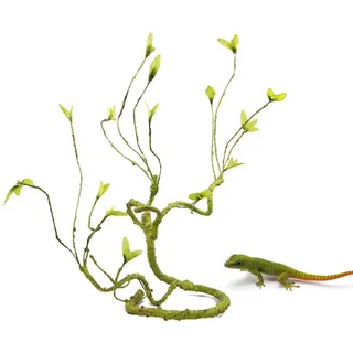 Terrarium Branch, Simuliert Künstlicher Zweig, 1,0 m Längen, Flexible Terrarium Klettern Ecke Baum für Reptilien, Eidechsen, Geckos, Frösche, Bartagamen
