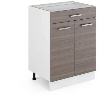Vicco Schubladenschrank R-Line 60 x 81,6 x 46 cm Edelgrau/Weiß