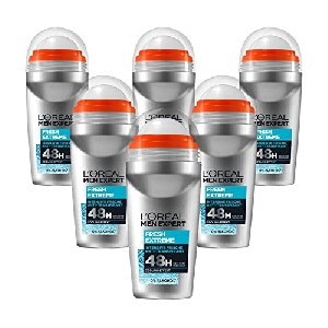6x L&#8217;Oréal Men Expert Fresh Extreme 48h Deodorant Roll-On 50ml um 9,25 € statt 16,99 €