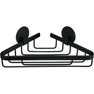 KLEINE WOLKE Korb dreieckig Rocco, Wandaccessoire, Farbe Schwarz, Material: Aluminium,