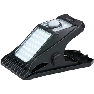 Grundig Solarleuchte Kunststoff 10,0 cm inkl. Bewegungsmelder lila/schwarz