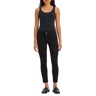 Levi's 711 Skinny Jeans mit Doppelknopf in Schwarz-W34 / L32