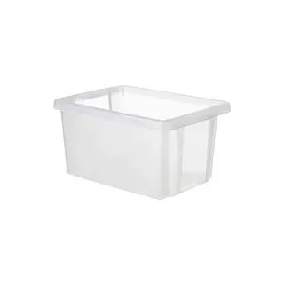 Curver 225353 Aufbewahrungsbox ESSENTIALS Drehstapelbox 16L, transparent Transparent 1 St.