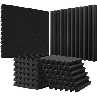 Vevor Akustikpaneel VEVOR Schwarz 36 St. 30 x 30 x 5 cm
