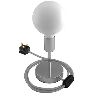 Creative Cables Alzaluce Tischlampe 10 Cm - Chrome Plated - EU Plug