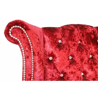 Ohrensessel Chesterfield Sessel Sitz Club Lounge Fernseh Sofa Relaxsessel Neu - Rot