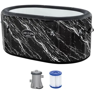 BESTWAY Lay-Z-Spa FortiFiber 152 x 92 x 71 cm Grau