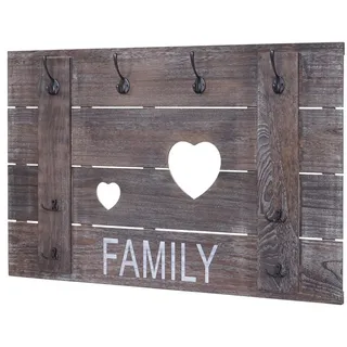 MCW Wandgarderobe Family Shabby-Look Braun