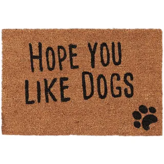 Relaxdays Hope You Like Dogs 40 x 60 cm Mehrfarbig