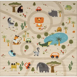 The CarPET »Happy Life« quadratisch 4 mm Höhe Life Kinderzimmer Teppich Spielteppich pflegeleicht