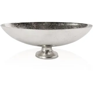 Blümelhuber Boho Deko Schale Silber - Tisch und Flur Dekoration - Obstschale