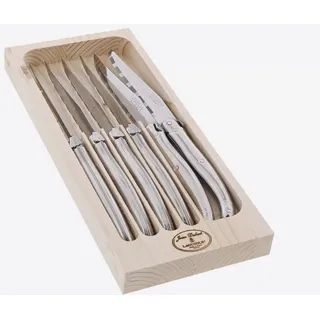Jean Dubost Steakmesser 6-tlg. Silber/Weiß