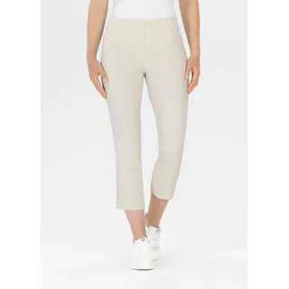 3/4-Hose STEHMANN "Ina", Damen, Gr. 40, N-Gr, kalklight,1037, Web, Obermaterial: 65% Viskose, 30% Polyamid, 5% Elasthan, unifarben, regular fit 3/4-Länge, Hosen 3/4-Hose, 3/4-Länge mit Stretch