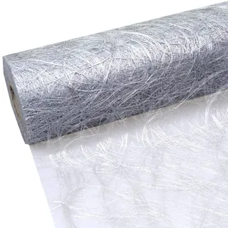 Deko AS GmbH Sizoweb Tischband Silber 60 cm Rolle 25 Meter 64 003-R