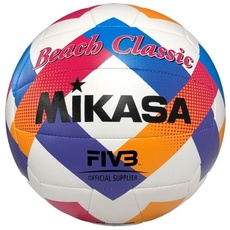 MIKASA Volleyball Beach Classic BV543C-VXA-O Ball, Erwachsene, Unisex, Mehrfarbig (Mehrfarbig), Größe 5
