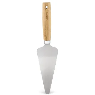 Culinare Naturals Tortenheber, Edelstahl mit Griff aus natürlichem Bambus, 27cm x 6.5cm, Kuchenheber, Lasagneheber, Pizzaheber, C70011