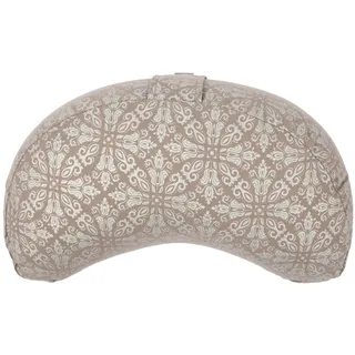 Bodhi Meditationskissen Yogi Mond | Maharaja Collection | Halbmond Yogakissen mit Buchweizenfüllung | Bedruckter Bezug aus 100% Baumwolle | Kissen für Yoga & Meditation