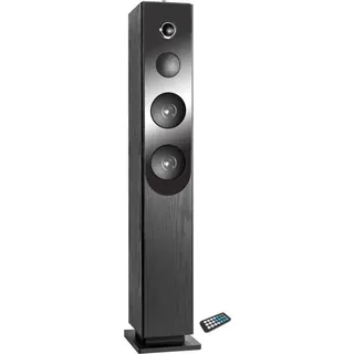 INOVALLEY HP33-CD Bluetooth-Tower-CD-Player – Schwarz - Schwarz