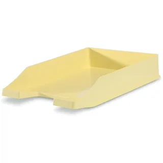 HAN Briefablage KLASSIK, 1 STÜCK Schreibtisch Organizer, Bürobedarf, Ablagefächer, Büromaterial, Briefkorb, Dokumentenablage, bis Format A4/C4, 1027-X-815, pastellgelb