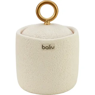baliv Cosy Wave trend Dose Polyresin Metall Creme-Gold