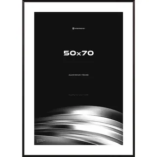 Bilderrahmen , Schwarz , Metall , 50.7x3x70.8 cm , Bilder & Rahmen, Bilderrahmen, Bilderrahmen & Fotorahmen