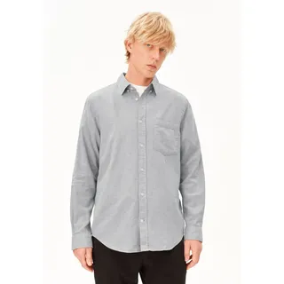 ARAAMO FLANELLHEMD |  100% Bio-Baumwolle - grau (XL)