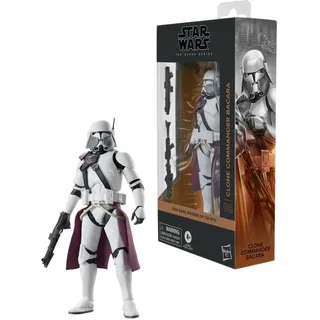 Hasbro Star Wars The Black Series Klon-Kommandant Bacara Star Wars: Ahsoka Premium Action-Figur zum Sammeln 15 cm)