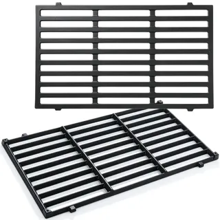 Grillrost Spirit 210 Gusseisen Rost für Weber Spirit I II 200 Grill Zubehör | E210 E220 S210 S220 Gasgrills (mit vorderen Bedienknöpfen), 44,5 cm Gussrost Ersatzteile Für Weber Spirit E-210, E-220, 7637