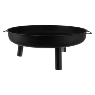 Lagerfeuer Feuerschale Gartenkamin, großer 80 cm Grillrost, stabiles Dreibein mit Griffen