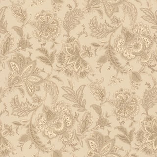 Rasch Tapete 711462 - Vliestapete mit Blumenmuster in Beige und Gold aus der Kollektion Sophia - 10,05m x 0,53m (LxB)