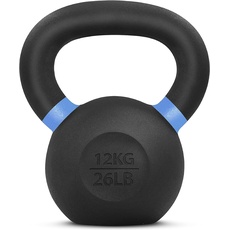 Yes4All SD7M Pulverbeschichtetes Kettlebell aus Gusseisen, 12 kg