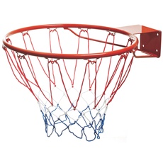Mondo 18299 Zoll-Netz-18299 NBA Toys Kinder und Erwachsene-Outdoor-Basketballkorb mit Metallring-Durchmesser 45 cm / 18 Zoll-Netz-Kit und Befestigungsschrauben INKLUSIVE-18299, Red, Regular