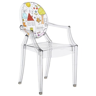 Kartell Loulou Ghost Kinderstuhl, Polykarbonat, Transparent, 37 x 40 x 63 cm