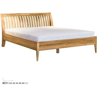 Vollholzbett Massivholzbett 120x200 Einzelbett JVmoebel - Braun