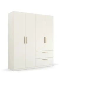 Rauch Drehtürenschrank Skandi by Quadra Spin 181 x 210 x 54 cm Weiß