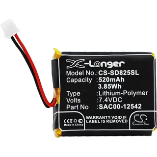 TECHTEK Akku Kompatibel mit [SportDog] D-1875, HoundHunter 3225, HoundHunter 1875, HoundHunter 3225, Launcher Transmitter, SAC00-13794, SD-1825, SD- - Schwarz