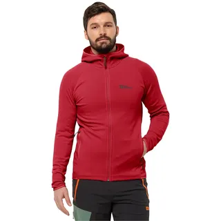 Jack Wolfskin Herren Baiselberg Hooded Fz M Fleece-Jacke, Red Glow, XXL EU