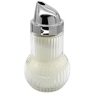 Fackelmann 46907 Zuckerdosierer Rubin, Zuckerstreuer, Glas mit Chromkapsel