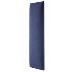 MOLLIS Polsterplatte, Rechteckiges und Dekoratives Wandpaneel, Geeignet als Bettkopfteil oder Aufprallschutz, Reduziert Schall und Verbessert Akustik, aus Schaumstoff, 60 x 15 cm, Marineblau