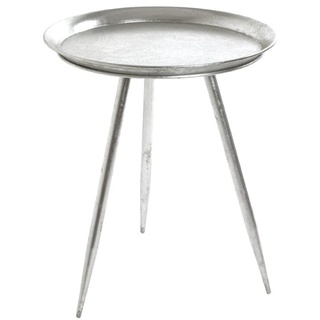 Haku-Möbel HAKU Beistelltisch Silber, Metall - Maße: H 54 cm x Ø 44 cm, Style: Modern