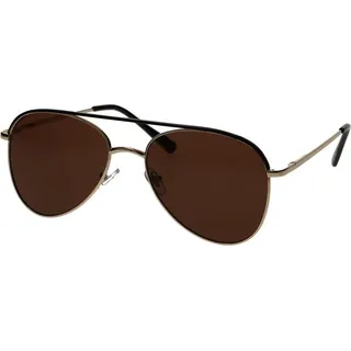 Spectrum Sonnenbrille Pilot Gold Schwarz Braun Herren