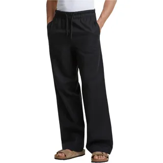 Urban Classics Herren Hose Loose Cotton Linen Pants, lässige Leinenhose für Männer, Loose Fit, Größen S-5XL