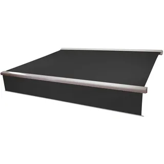 MCW Kassetten-Markise Volant Ausfahrbar Anthrazit , Textil , 450x15x300 cm , Sonnenschutz