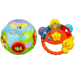 Vtech 80-106104 - Winnie Puuhs Bunte Lernkugel & 80-117604 - Musikspaß Tamburin