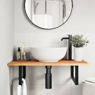 vidaXL Waschtischplatte Ölbeschichtung 80x50x2 cm Massivholz Akazie - Braun