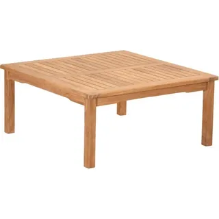 Teako Design Couchtisch Teakholz Wetterfest Eckig Verona | Massivholz | 100x100/120x120 cm | Innen & Außen (120 cm)