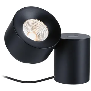 Paulmann 79553 LED Tischleuchte Puric Pane 2700K 300lm 3W Schwarz