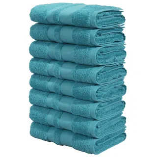 OTTO home Vanessa Handtuchset 50 x 100 cm petrol 8-tlg.