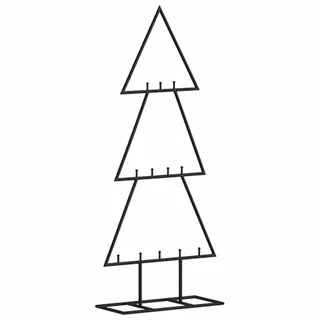 vidaXL Metall-Weihnachtsbaum Deko Schwarz 60 cm Modell 4