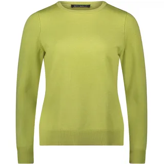 Rundhalspullover BETTY BARCLAY "Basic-Strickpullover mit Rundhalsausschnitt", Damen, Gr. 40, grün (fresh moss), Obermaterial: 55% Viskose CV. 30% Polyester PES. 15% Polyamid PA., Pullover Rundhalspullover